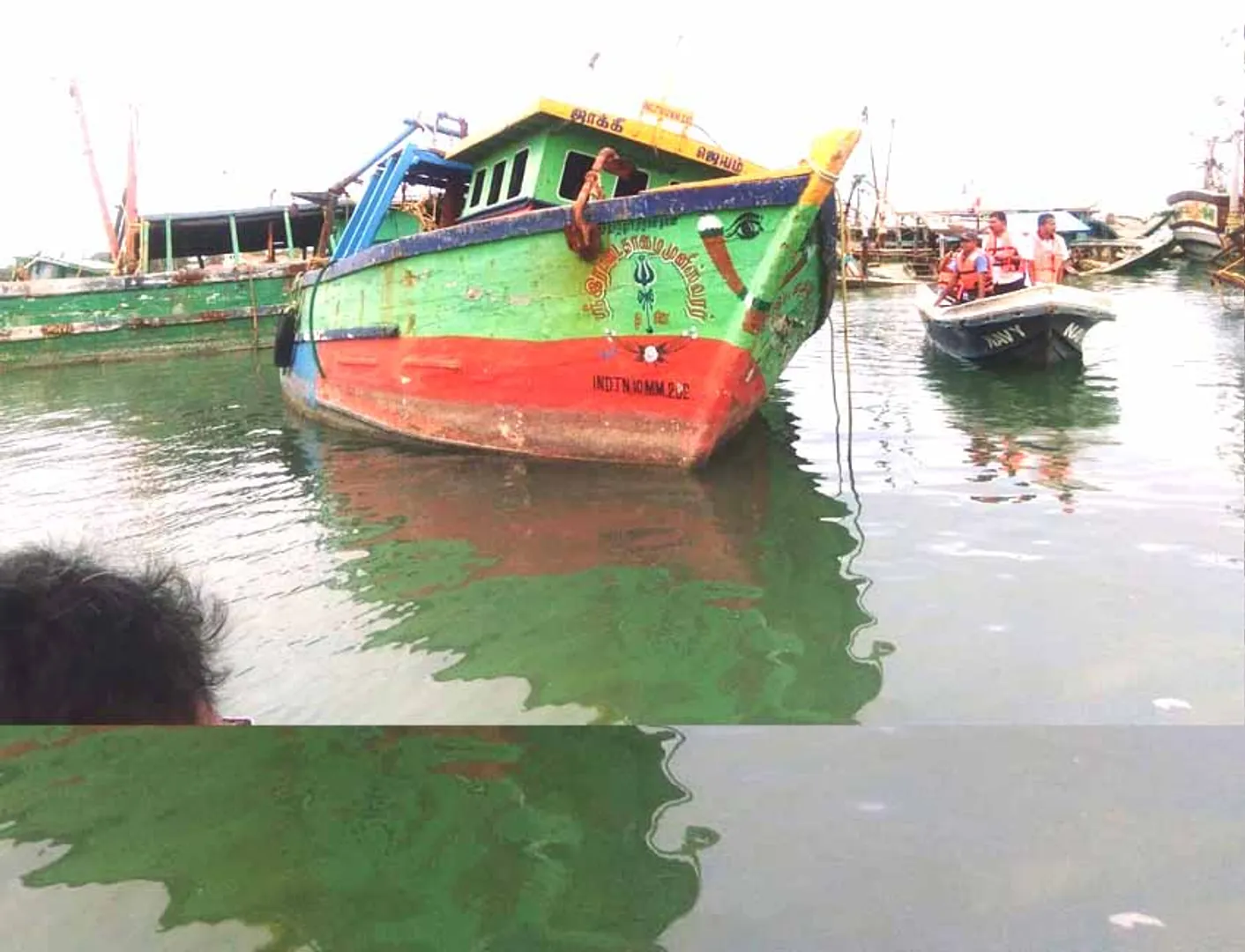 Boat of Tamil fishermen